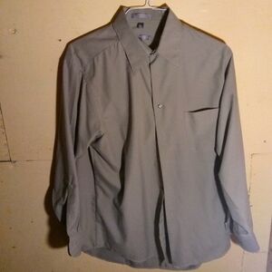 Geoffrey Beene Long Sleeve Buttons Up Collar Dress Business Casual Work Shirt